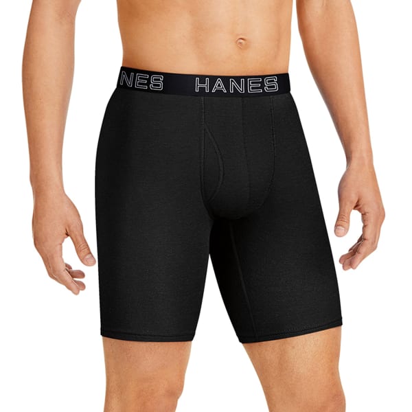 HANES Men's Ultimate Comfort Flex Fit Total Support Pouch Boxer Brief, 4 Pack