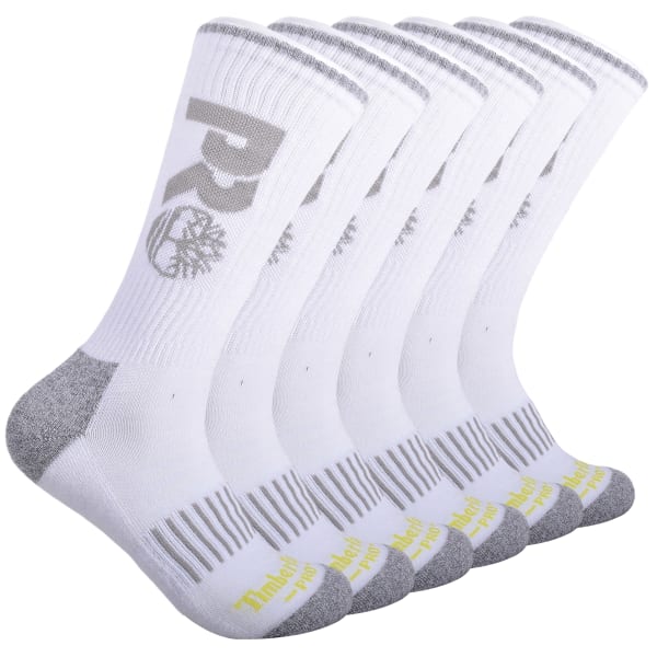 TIMBERLAND PRO Men's Boot Crew Socks, 6 Pack