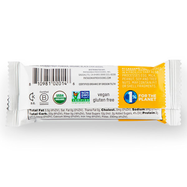 PATAGONIA Organic Inca Berry + Almond Bars