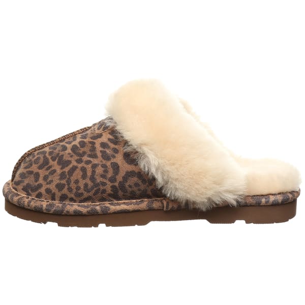 BEARPAW Women's Loki Exotic Leopard Slip On