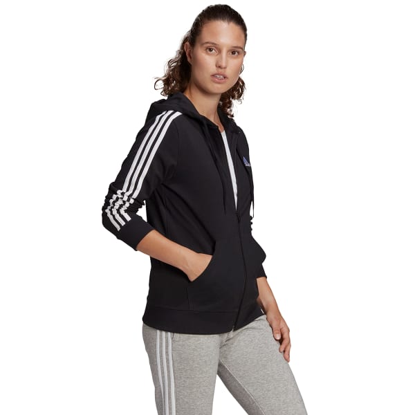 ADIDAS Women's Essentials 3-Stripe Full Zip Hoodie