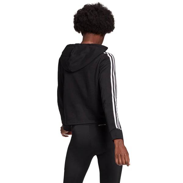 ADIDAS Women's Essentials 3-Stripes Cropped Hoodie