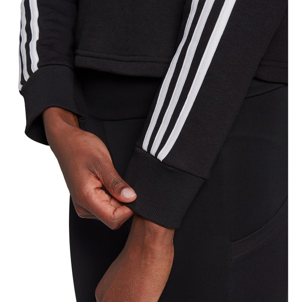 ADIDAS Women's Essentials 3-Stripes Cropped Hoodie