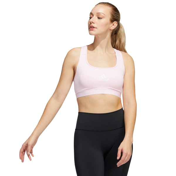 adidas Powerreact Training Medium-Support 3-Stripes Bra - Pink