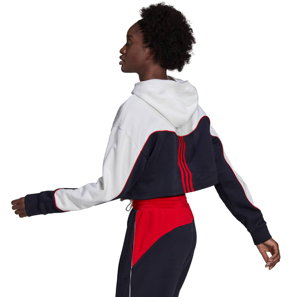 ADIDAS Women's Essentials Colorblock 3-Stripe Hoodie