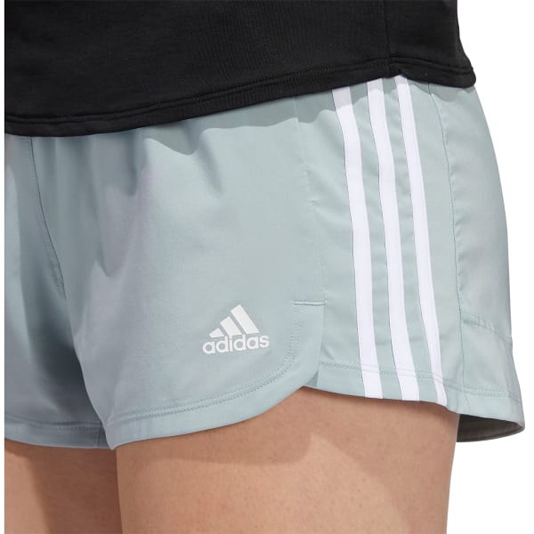 Woman's Shorts adidas Pacer 3-Stripes Woven Shorts Black white