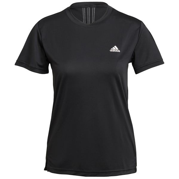 ADIDAS Women's Aeroready D2M 3-Stripe Short-Sleeve Tee