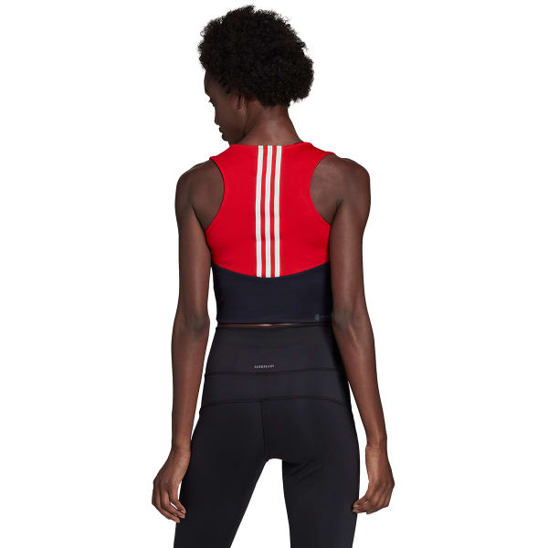 ADIDAS Women's D2M Colorblock Crop Tank Top