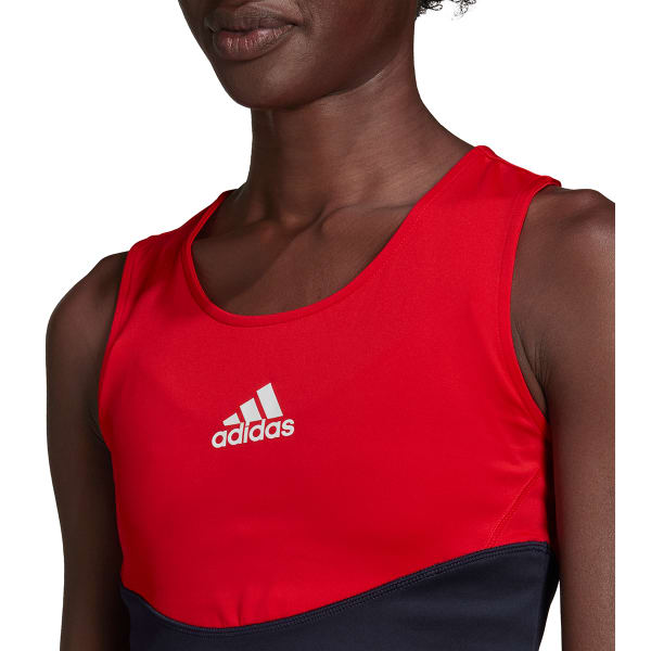 ADIDAS Women's D2M Colorblock Crop Tank Top