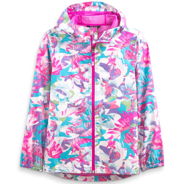 THE NORTH FACE Girls' Printed Zipline Rain Jacket - Eastern