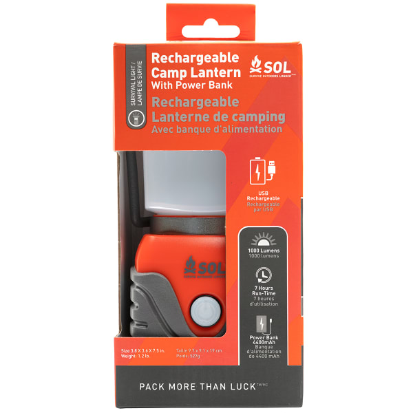 SOL Camp Lantern Recharge w/ Power Bank