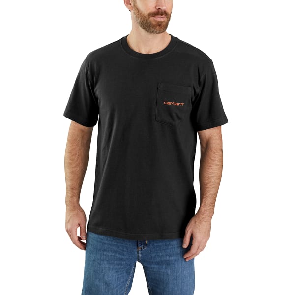 CARHARTT Men's Relaxed Fit Heavyweight Short Sleeve Pocket Graphic Tee