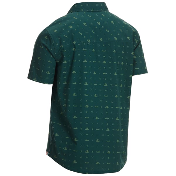 EMS Men's Poplin Printed Shirt