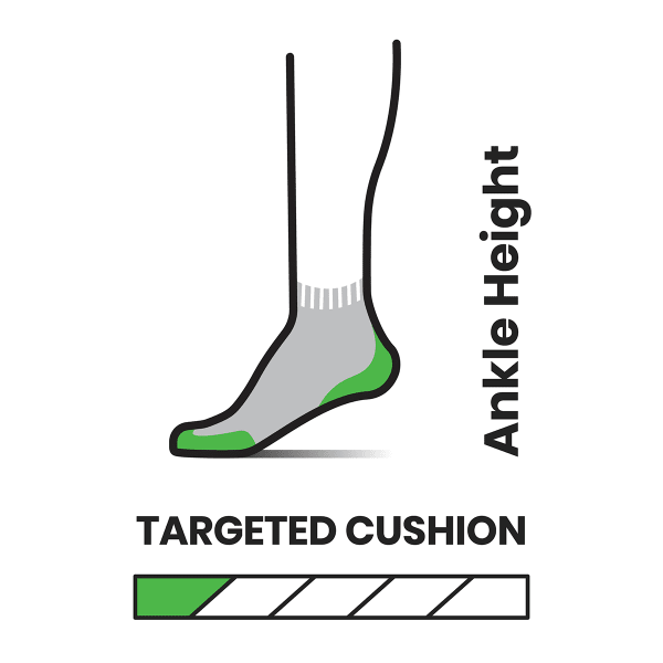 SMARTWOOL Men's Run Targeted Cushion Ankle Socks