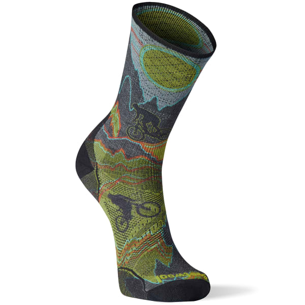 SMARTWOOL Men's Bike Zero Cushion Print Crew Socks