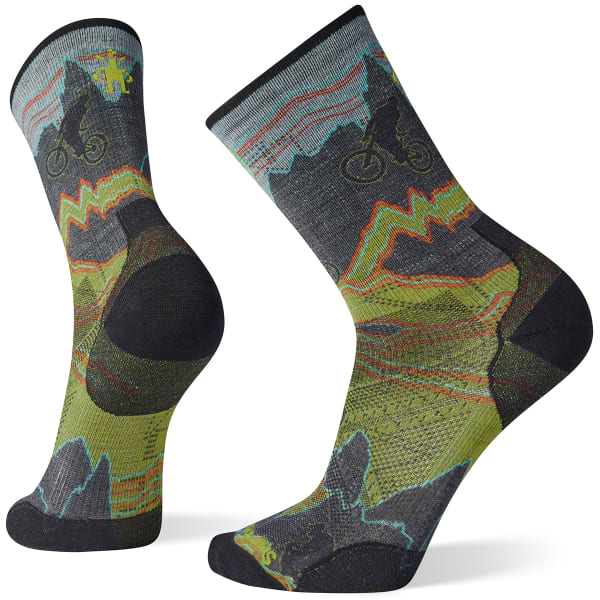 SMARTWOOL Men's Bike Zero Cushion Print Crew Socks