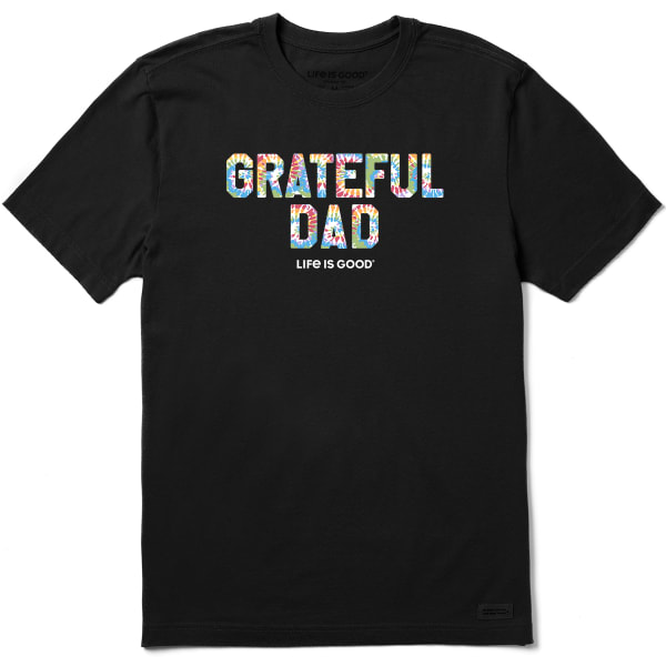 LIFE IS GOOD Men's Grateful Dad Tie Dye Crusher Short-Sleeve Tee