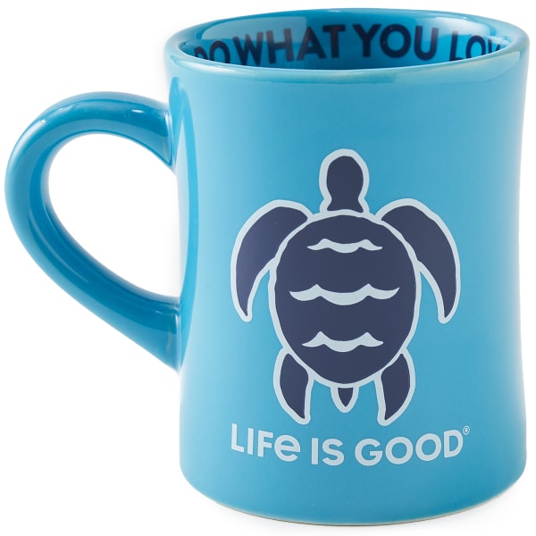 LIFE IS GOOD Wave Turtle Diner Mug