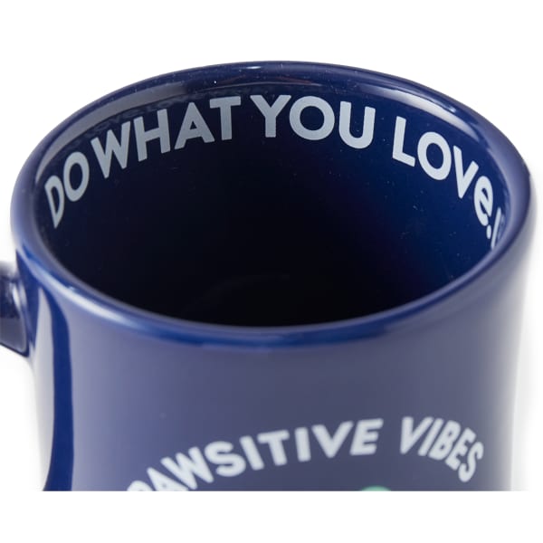 LIFE IS GOOD Pawsitive Vibes Only Diner Mug