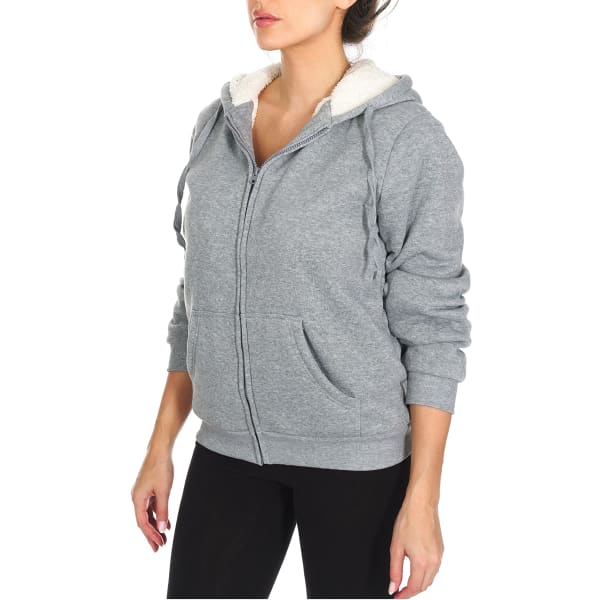 BSP Women's Sherpa-Lined Full Zip Fleece Hoodie