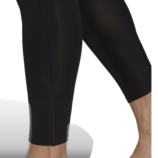 Techfit 3/4 gym leggings, black, Adidas Performance