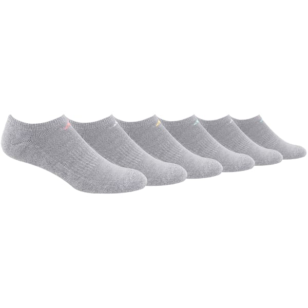 ADIDAS Women's Athletic Cushioned No Show Socks, 6 Pack