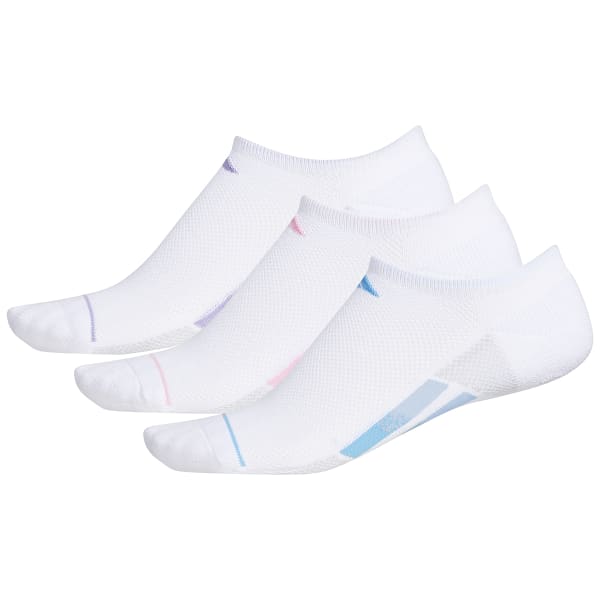 ADIDAS Women's Superlite 3-Stripe No Show Socks, 3 Pack