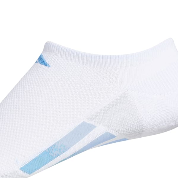 ADIDAS Women's Superlite 3-Stripe No Show Socks, 3 Pack