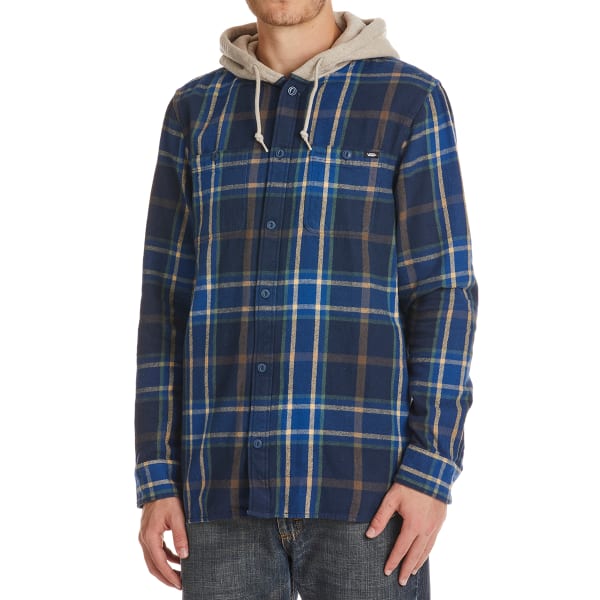 VANS Guys' Lopes Hooded Flannel Shirt - Eastern Mountain Sports