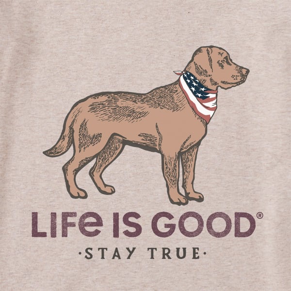 LIFE IS GOOD Men's Stay True Dog Short-Sleeve Crusher Tee