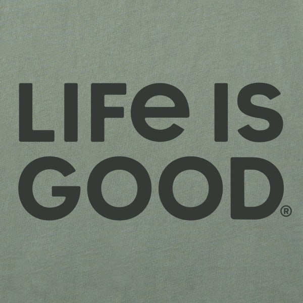 LIFE IS GOOD Men's Wordmark Crusher Lite Long-Sleeve Tee