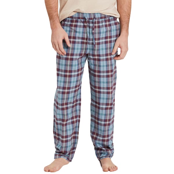 LIFE IS GOOD Men's Smoky Blue Plaid Classic Sleep Pants