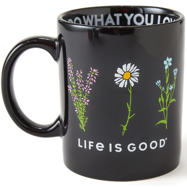 LIFE IS GOOD Wildflowers Jakes Mug