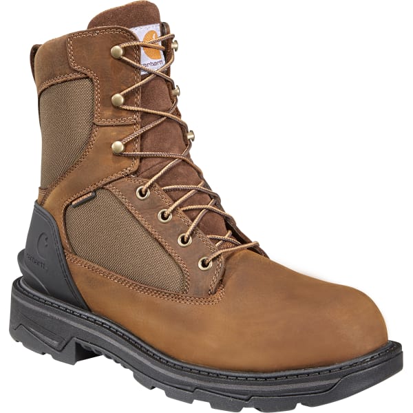 CARHARTT Men's Ironwood Waterproof 8" Alloy Toe Work Boots, Wide