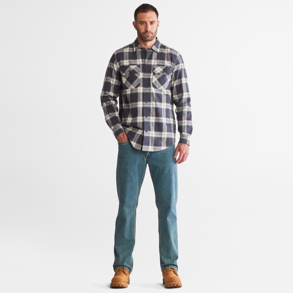 TIMBERLAND PRO Men's Woodfort Heavyweight Flannel Work Shirt