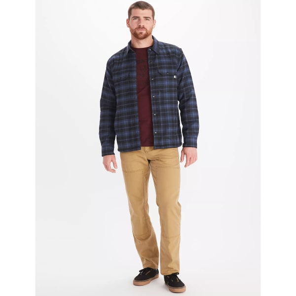 MARMOT Men's Ridgefield Heavyweight Sherpa-Lined Flannel Jacket