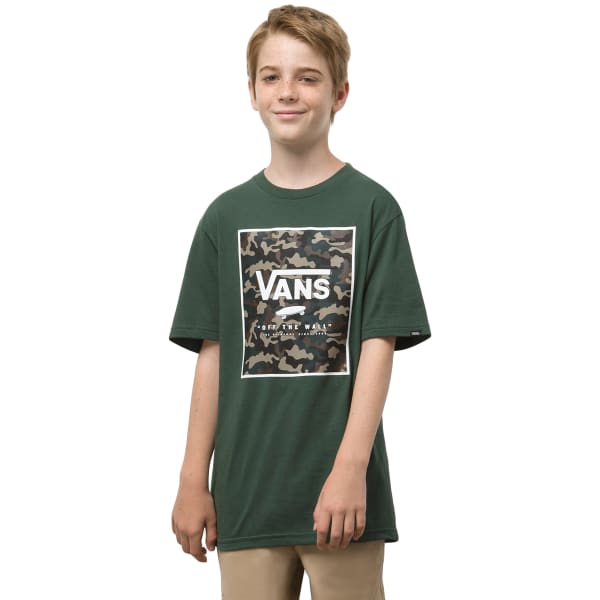 VANS Boys' Print Box Short-Sleeve Graphic Tee