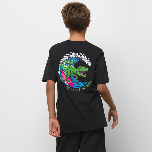 VANS Boys' Off The Wall Surf Dino Short-Sleeve Graphic Tee