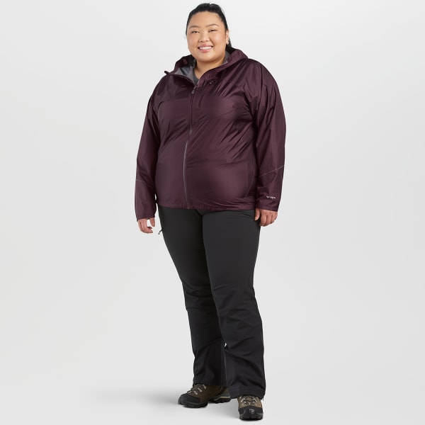 OUTDOOR RESEARCH Women's Helium Rain Jacket, Plus Sizes