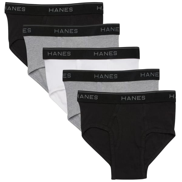 HANES Boys' Ultimate Briefs W/ ComfortSoft Waistband, 5-Pack