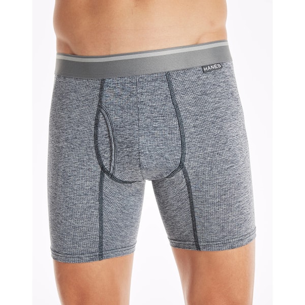 Men's Assorted Comfort Flex Fit Tagless Trunks - 3 Pk by Hanes at