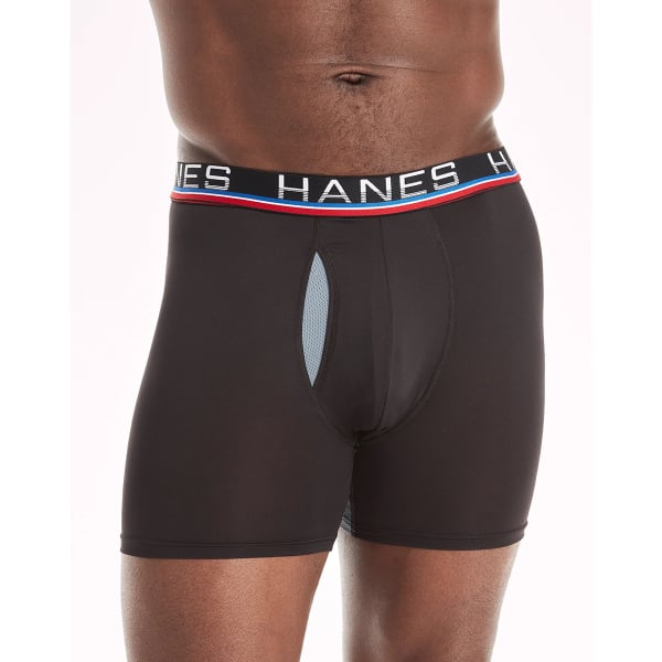 Hanes Total Support Pouch Men's Trunks, Anti-Chaffing, Moisture