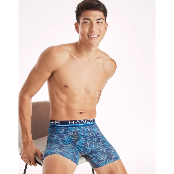 HANES SPORT Men's Total Support Pouch X-Temp Cooling Boxer Briefs