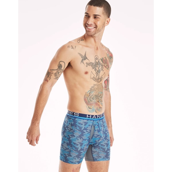 HANES SPORT Men's Total Support Pouch X-Temp Cooling Boxer Briefs