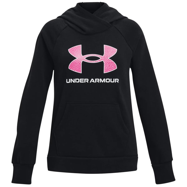 UNDER ARMOUR Girls' UA Rival Fleece Big Logo Hoodie