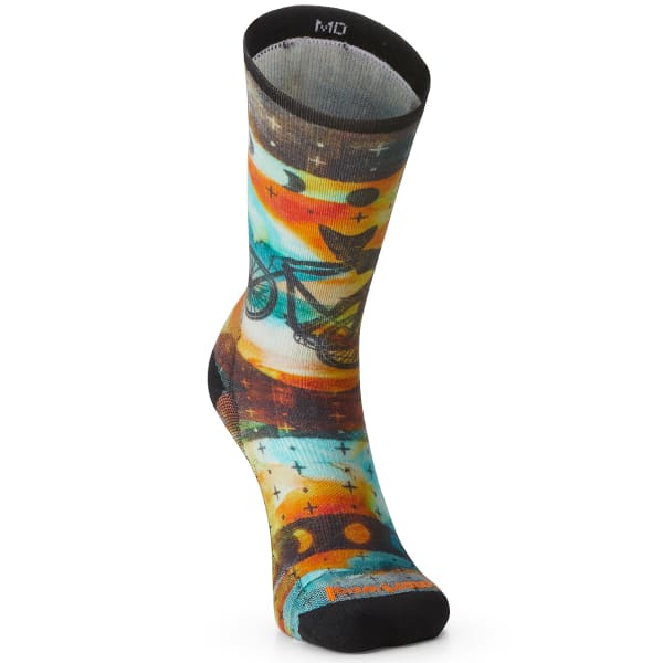 SMARTWOOL Women's Bike Zero Cushion Celestial Print Crew Socks