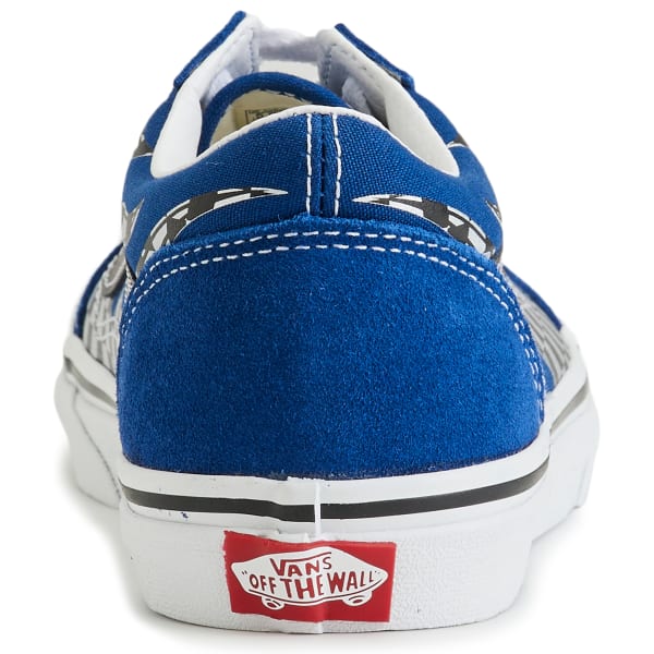 VANS Little Boys' Old Skool Reflect Check Flame Shoes