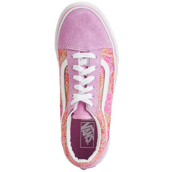 VANS Little Girls' Rose Camo Old Skool Shoes