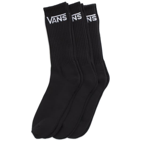 VANS Guys' Classic Crew Socks, 3 Pack - Eastern Mountain Sports