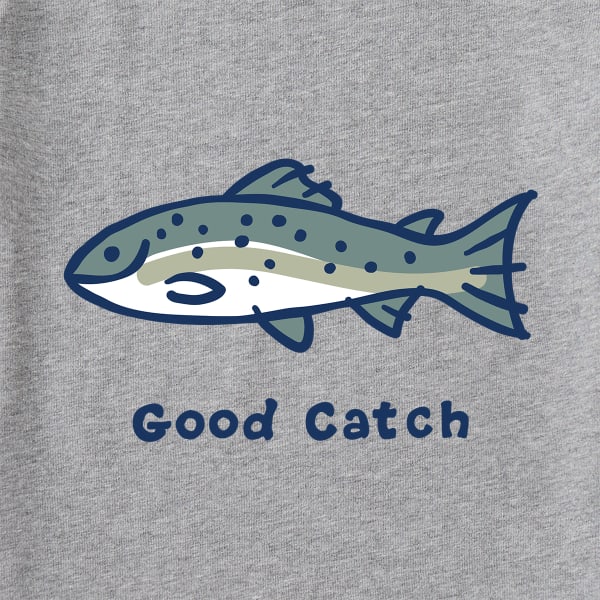 LIFE IS GOOD Men's Good Catch Short-Sleeve Crusher Tee